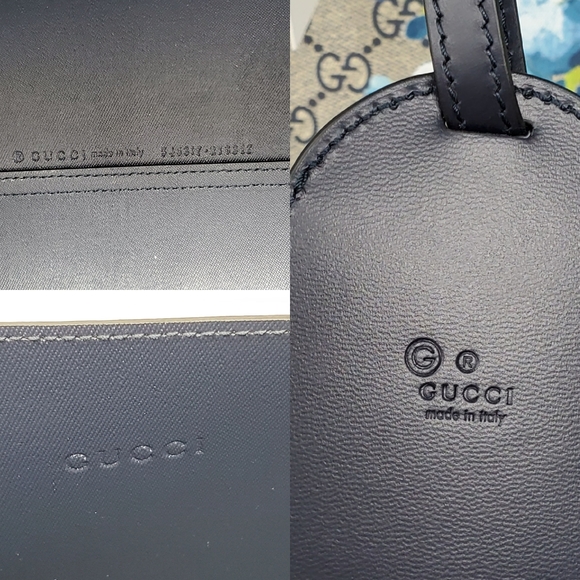 💯 Auth Gucci Blossom Reversible Blue Large Tote - Picture 7 of 8